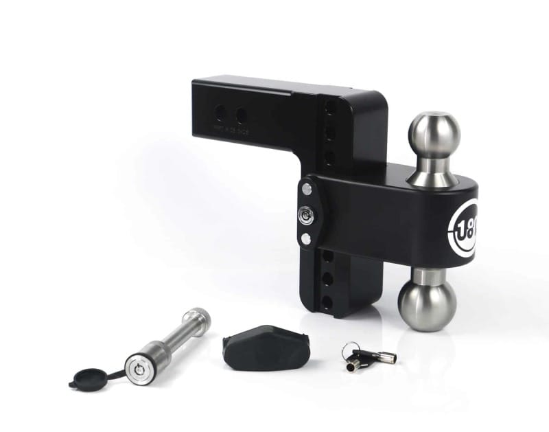 Weigh Safe — Weigh Safe 180 Hitch 6in Drop Hitch & 2.5in Shank (10K/18.5K GTWR) w/WS05 - Black Cerakote
