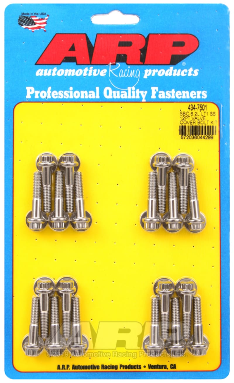 ARP — ARP Chevy LT1 6.2L Valve Cover 12pt Stainless Steel Bolt Kit