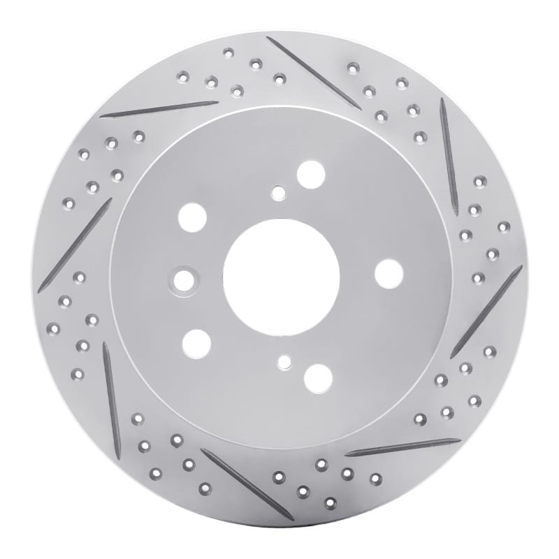 R1 Concepts — R1 12-18 Lexus Es300H Rear Right Drilled & Slotted Geo-Carbon Rotor