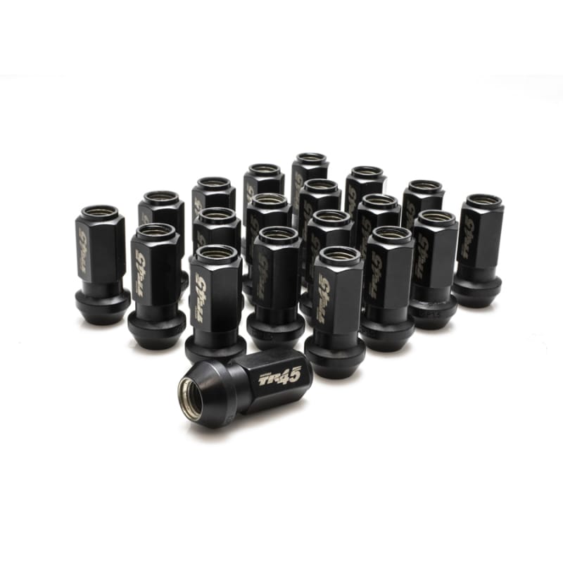 Wheel Mate — Wheel Mate Muteki TR45 Open End Lug Nuts - Black Chrome - 12x1.25 - 45mm