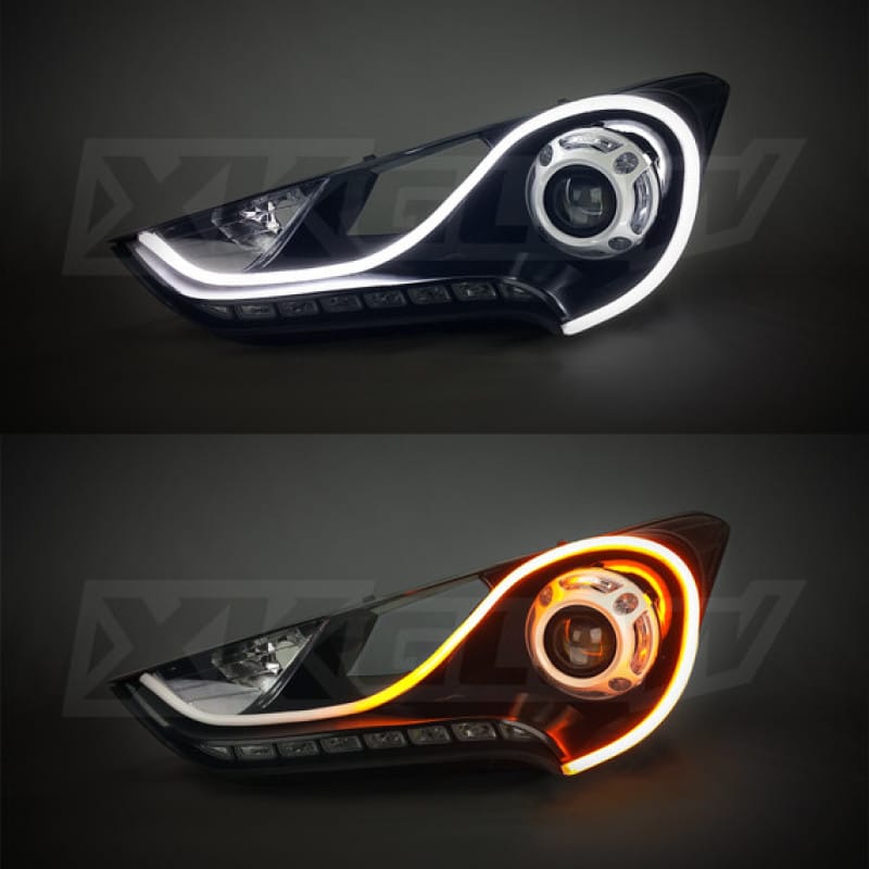 XKGLOW — XK Glow 36inch - 2pc Sequential Switchback LED Strip Kit DRL Turnsignal for Headlights