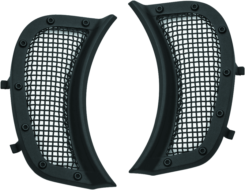 Kuryakyn — Mesh Headlight Vent Accents Black
