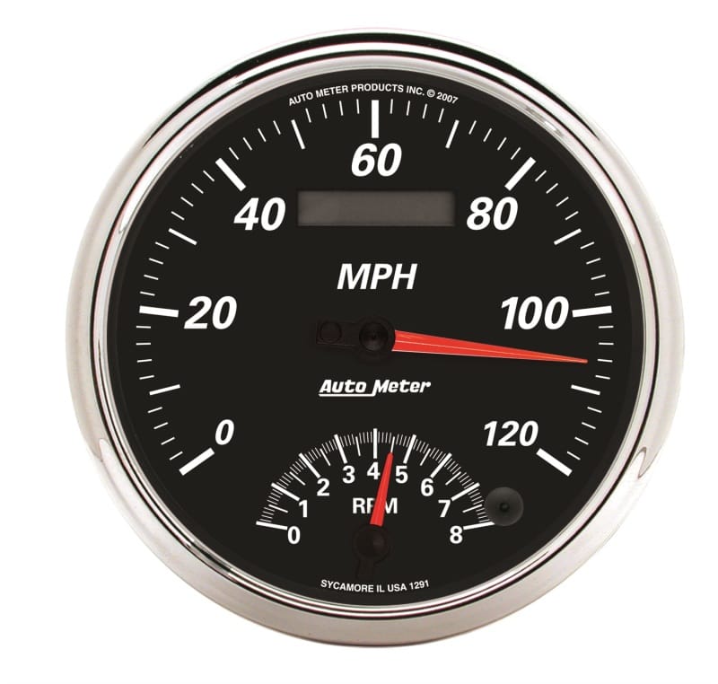 AutoMeter — Autometer Designer Black II 5in 120 MPH & 8k RPM In-Dash Tach/Speedo
GA 5" RPM/SPD DBII