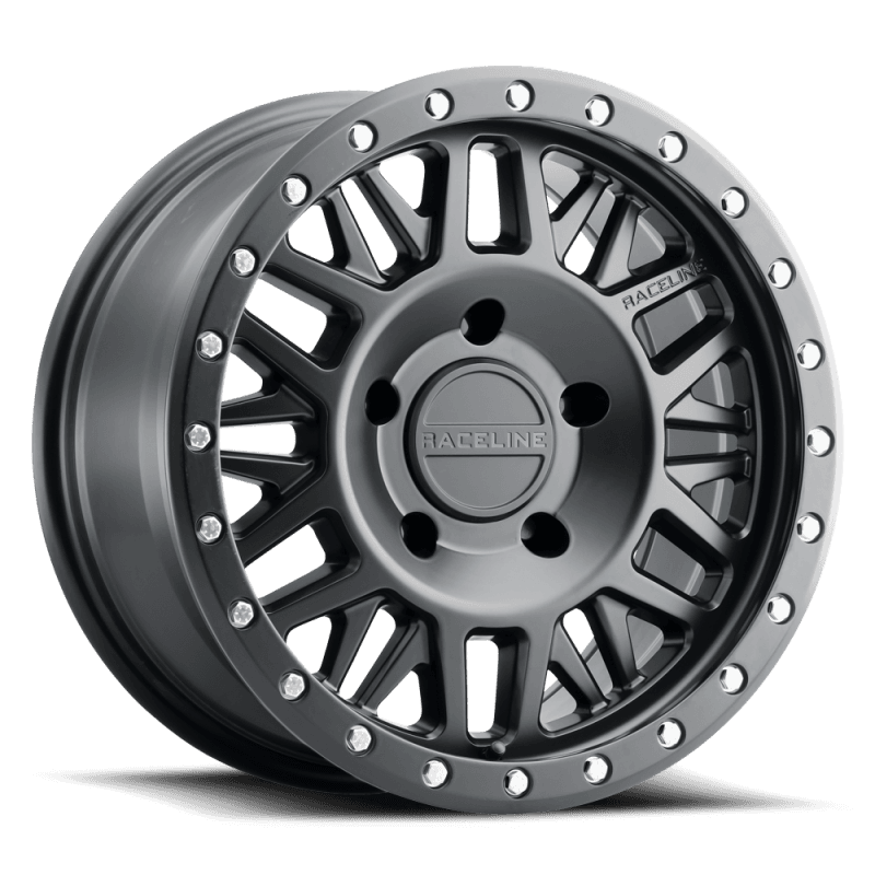 Raceline — Raceline 951B Ryno 17x8.5in / 6x139.7 BP / 0mm Offset / 106.1mm Bore - Satin Black Wheel
