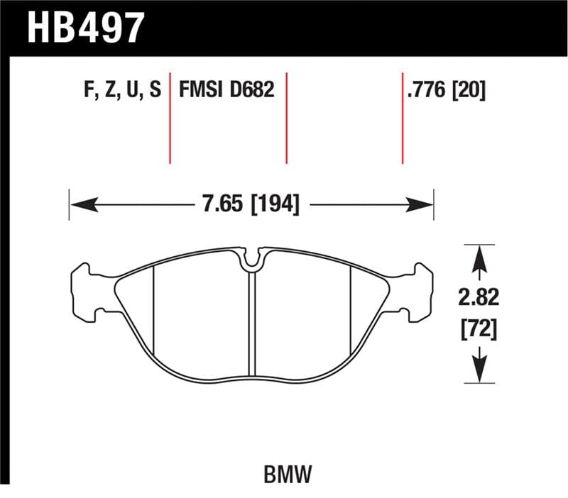 Hawk Performance — Hawk 04-06 Audi TT Quattro / 04-05 VW Golf R32 Perf Ceramic Street Front Brake Pads
Disc Brake Pad