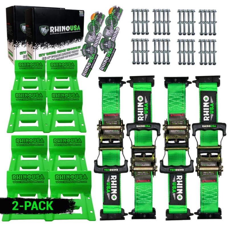 Rhino USA — Rhino USA Utv Wheel Chock Tie-Down Kit (4-Wheel Kit) (Green)
Tie Strap