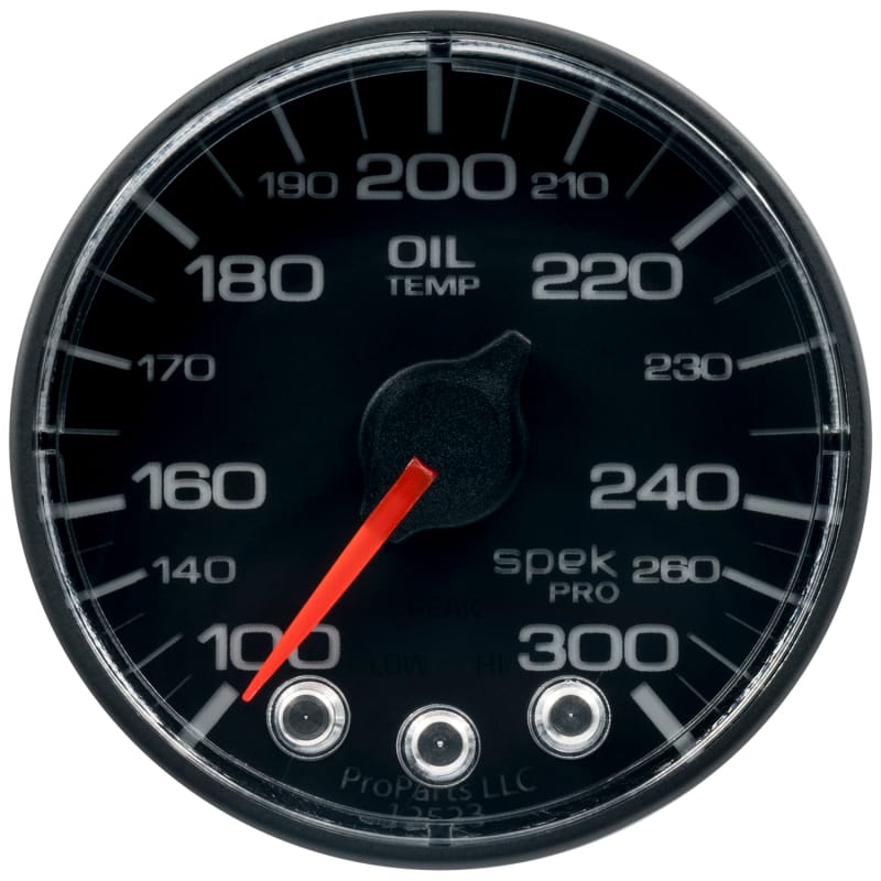 AutoMeter — Autometer Spek-Pro Gauge Oil Temp 2 1/16in 300f Stepper Motor W/Peak & Warn Blk/Blk
GA 2" OILT BFB SPEK