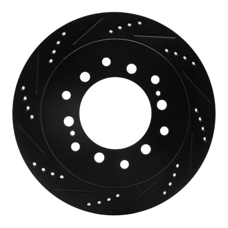 R1 Concepts — R1 01-09 Lexus GX470 Rear Left Drilled & Slotted Black Brake Rotor
R1 Brake Rotor Drill