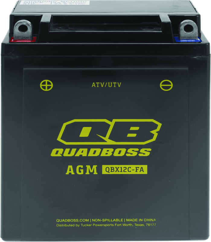QuadBoss — Maintenance-Free AGM Battery, HB12C-A-FA-QB, 12Ah, 12V