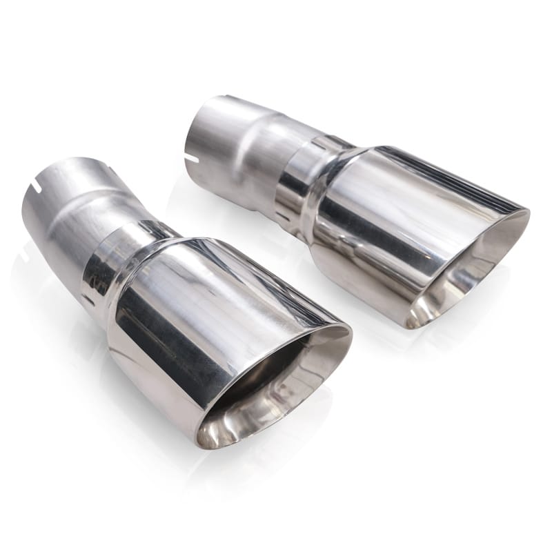 Stainless Works — Stainless Works 4in Double Wall Slash-Cut Polished Tip Kit