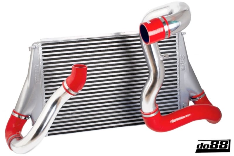 do88 — do88 06-11 SAAB 9-3 2.8T V6 Aero/Turbo X (B285) BigPack Intercooler Kit w/Red Hoses
