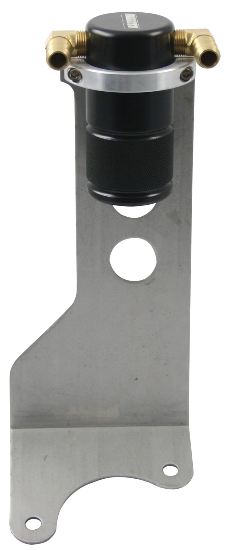 Moroso — Moroso 10-14 Ford Raptor 6.2L Air/Oil Separator Catch Can - Small Body - Billet Aluminum - Black