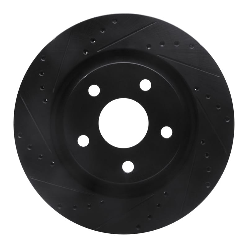 R1 Concepts — R1 12-18 Jeep Wrangler Front Left Drilled & Slotted Black Brake Rotor
R1 Brake Rotor Drill