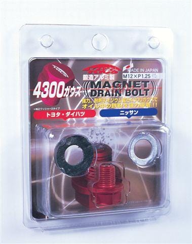 Project Kics — Project Kics Toyota/Daihatsu/Nissan Red Magnetic Drain Bolt - M12X1.25