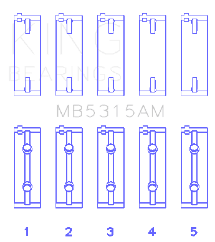 King Engine Bearings — King Engine Bearings Mitsubishi 4G63/4G64 (Size +1.0mm) Main Bearing Set
Engine Bearing