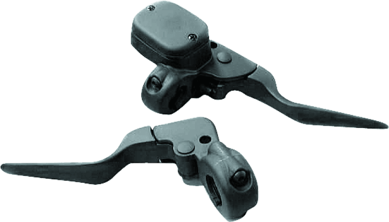 Bikers Choice — Bikers Choice Black 9/16 Bore Custom Handlebar Control Kit 1 Inch Bar Cable Clutch No Switches