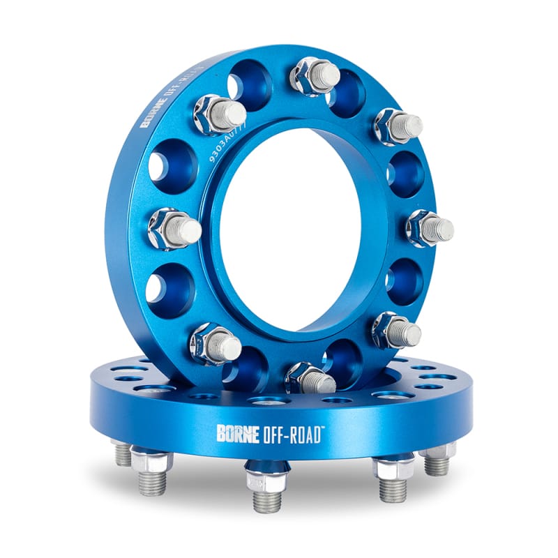 Borne Off-Road — Borne Off-Road Wheel Spacers - 8X165.1 / 121.3 / 38.1 M14 - Blue