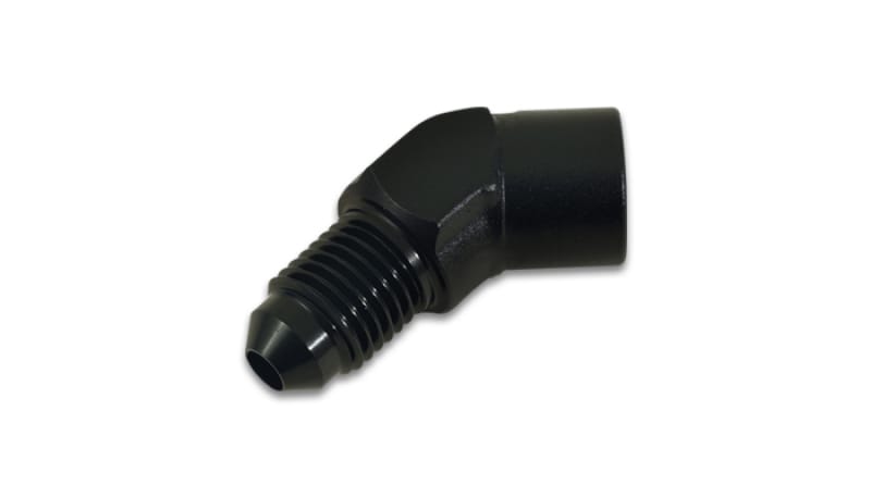 Vibrant — Vibrant -4AN to 1/8in NPT 45 Degree Adapter Fitting
-4ANML-1/8"NPTFM45Dg