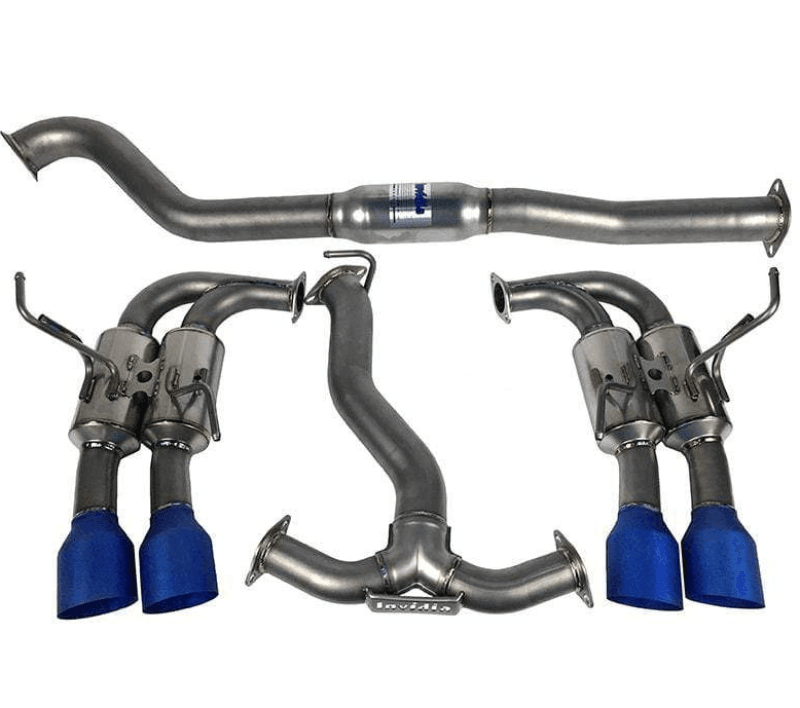 Invidia — Invidia 11-14 WRX/STi Gemini 80mm Full Titanium 101mm Quad Tip Cat-Back Exhaust