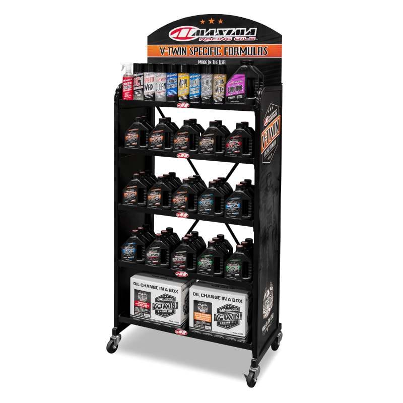 Maxima — Maxima V-Twin Floor Display Large Metal Shelf