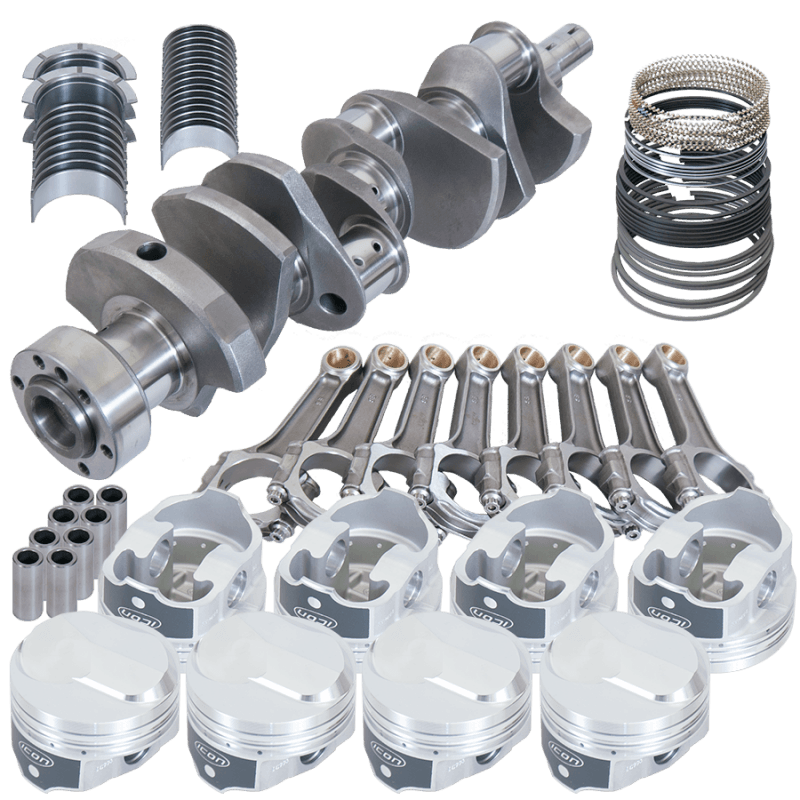 Eagle — Eagle Chevy 454 1Pc 4.000in Crank 6.135in I-Beam Rods 38cc Dome 4.310in Pistons Rotating Assembly
Street & Strip Assy