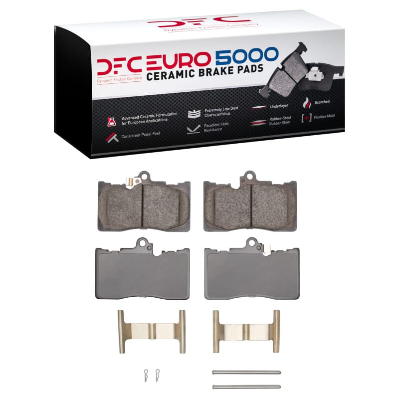 DFC — DFC 06-25 Lexus IS200T Front Euro 5000 Ceramic Brake Pads and Hardware Kit
DFC EURO Pads + HW