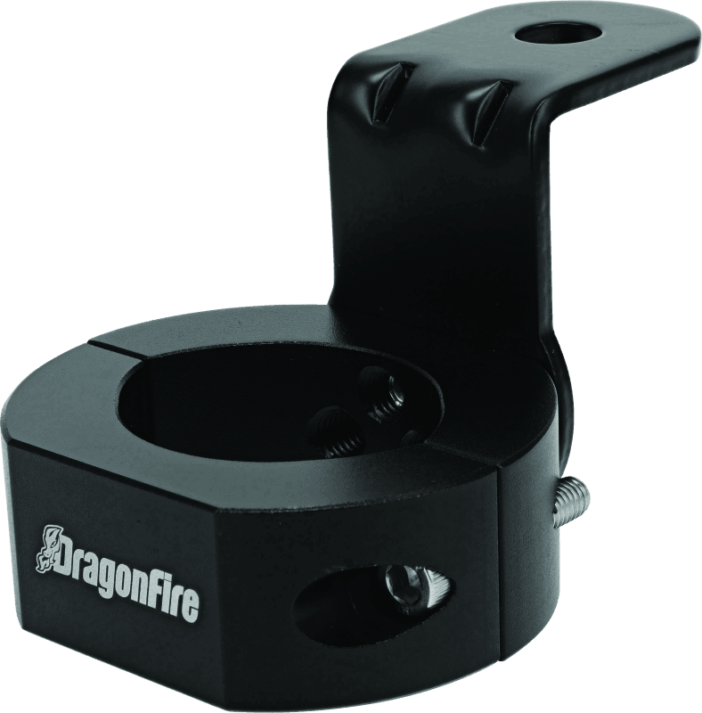 DragonFire Racing — Whip Mount for Round Cage, Universal, Black