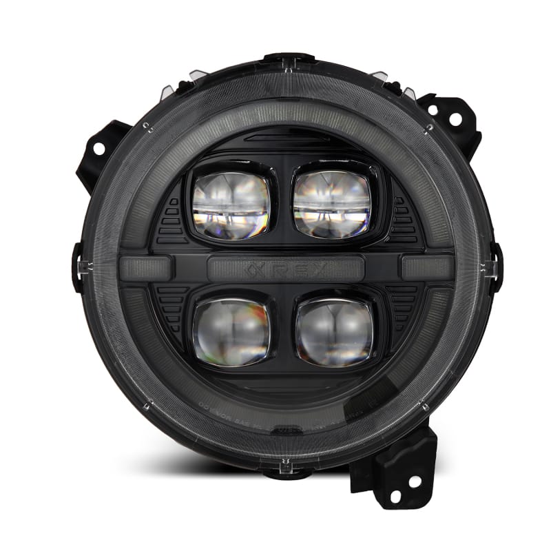 AlphaRex — AlphaRex 18-23 Jeep Wrangler JL/Gladiator JT LED Proj Headlights Alpha-Blk w/ Activ Light/Seq Signal
Projector Headlights