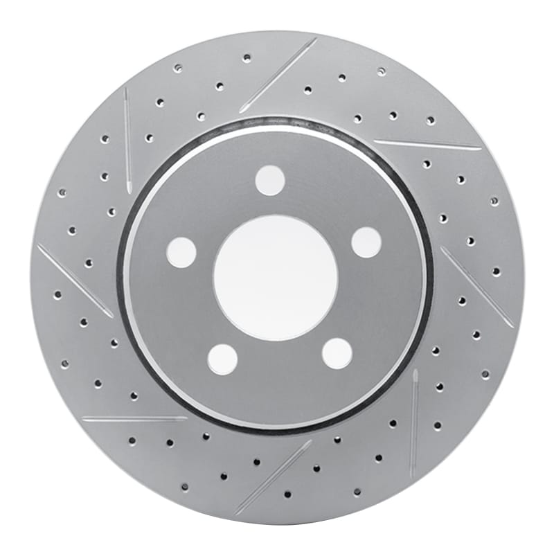 R1 Concepts — R1 07-12 Dodge Nitro Front Left Drilled & Slotted Geo-Carbon Rotor