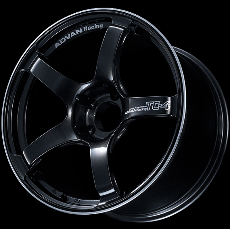 Advan — Advan TC4 18x9.5 +12 5x114.3 Racing Black Gunmetallic and Ring Wheel