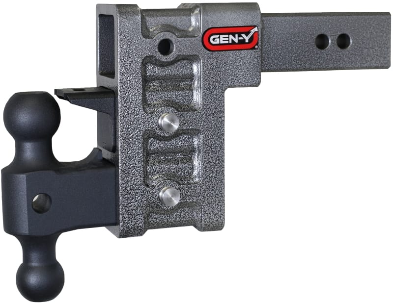 GEN-Y Hitch — Gen-Y Mega Duty 2.5in Shank 6in Drop 3K TW 21K Hitch w/GH-061 Dual-Ball/GH-062 Pintle Lock
Drop Hitch
