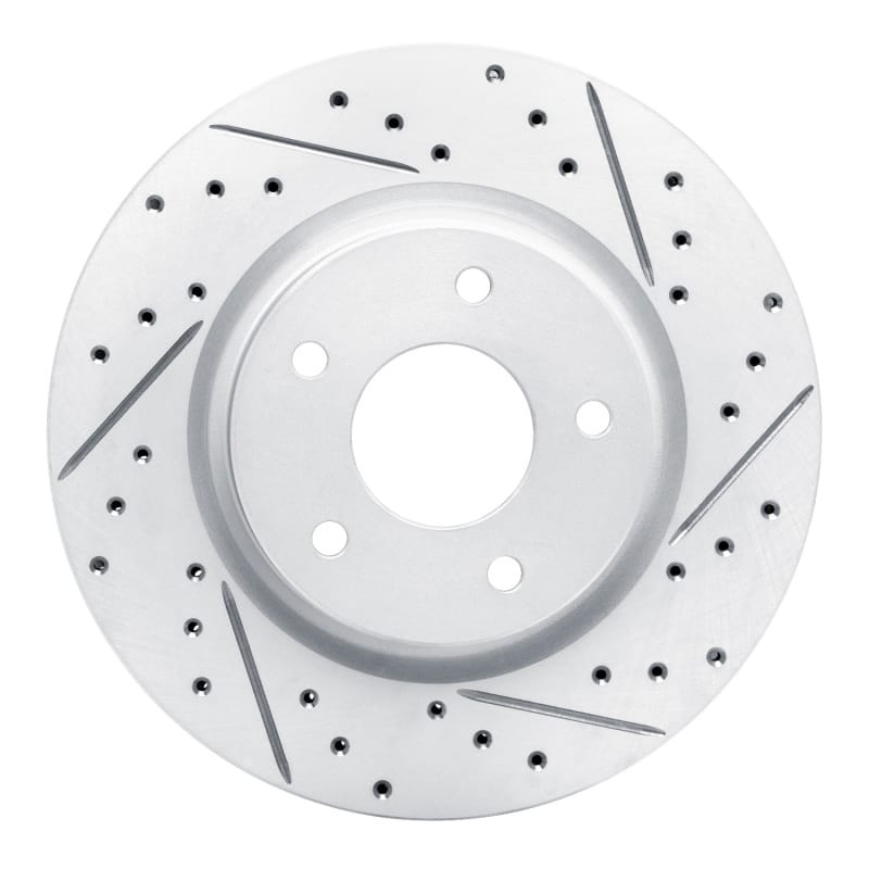 R1 Concepts — R1 14-23 Nissan Rogue Sport Front Right Drilled & Slotted Geo-Carbon Rotor