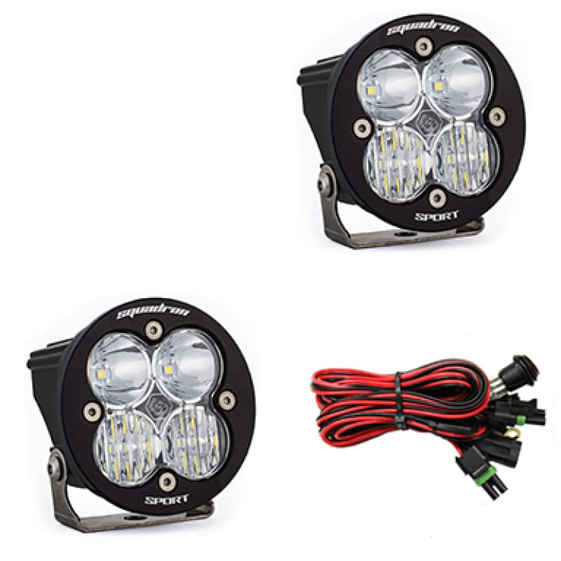 Baja Designs — Baja Designs Squadron R Sport Driving/Combo Pair LED Light Pods - Clear