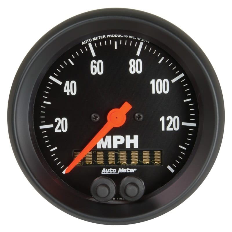 AutoMeter — Autometer Z Series 3-3/8in 140 MPH In-Dash Full Sweep GPS Speedometer
GA 3.4" 140MPH GPS Z