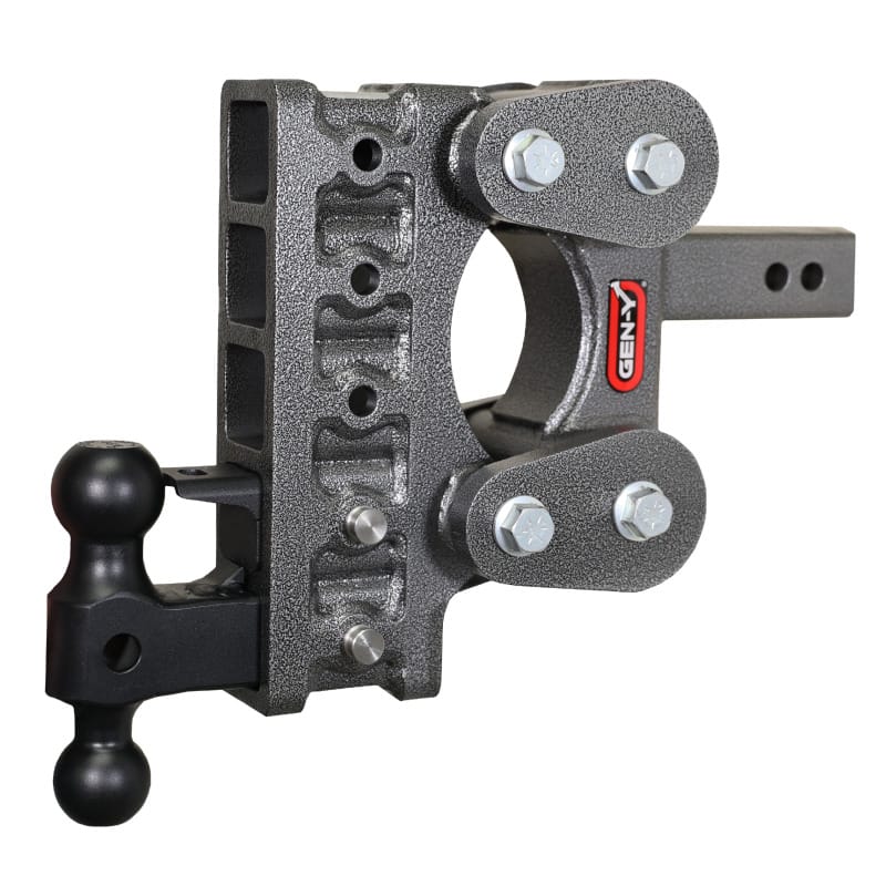 GEN-Y Hitch — Gen-Y The Boss Torsion-Flex 2in Shank 7.5in Drop 16K Hitch w/GH-051 Dual-Ball/GH-032 Pintle Lock
Drop Hitch