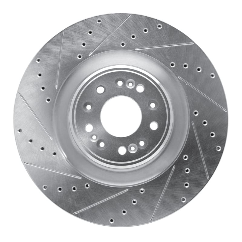 R1 Concepts — R1 17-22 Genesis G90 Front Left Drilled & Slotted Silver Brake Rotor
R1 Brake Rotor Drill