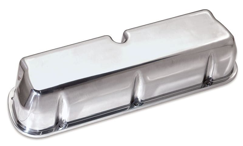 Moroso — Moroso Ford Small Block Valve Cover - Extra Tall - No Logo - Polished Aluminum - Pair