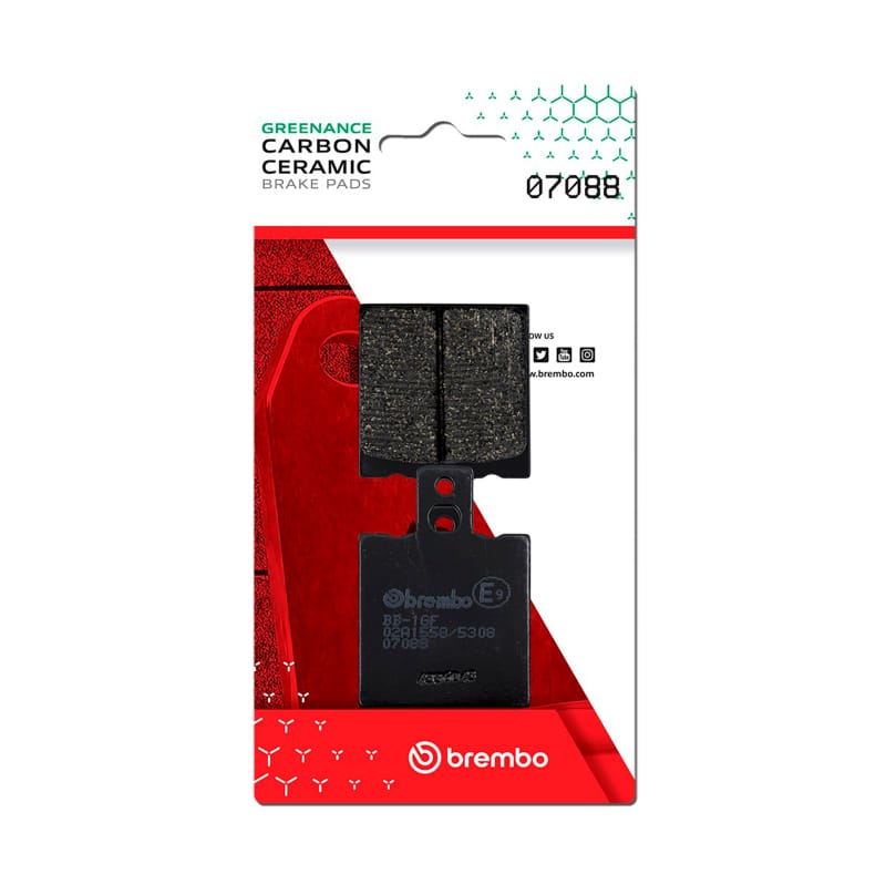 Brembo OE Powersports — Brembo OE Benelli Velvet Carbon Ceramic Brake Pad - Rear