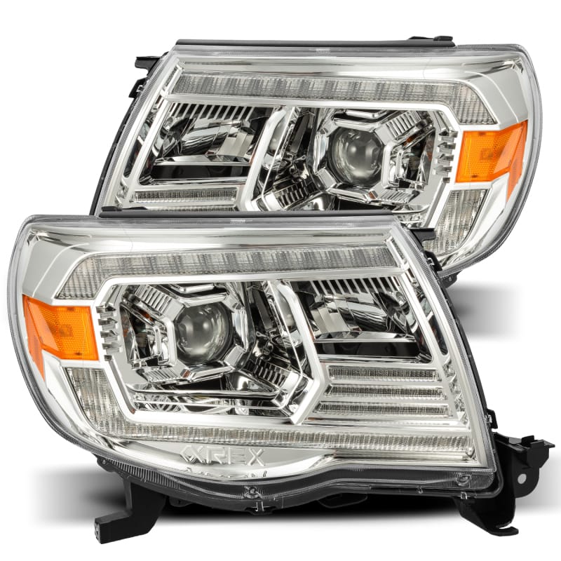 AlphaRex — AlphaRex 05-11 Toyota Tacoma LUXX LED Projector Headlights Plank Style Chrome w/Activation Light/DRL
Projector Headlights