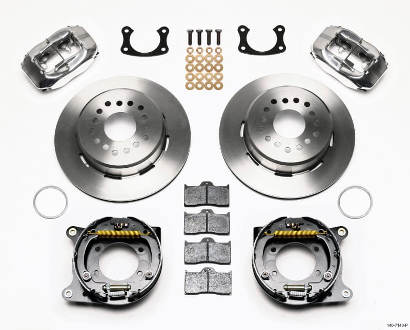 Wilwood — Wilwood Forged Dynalite P/S Park Brake Kit Polished New Big Ford 2.50in Offset
BRAKE KIT