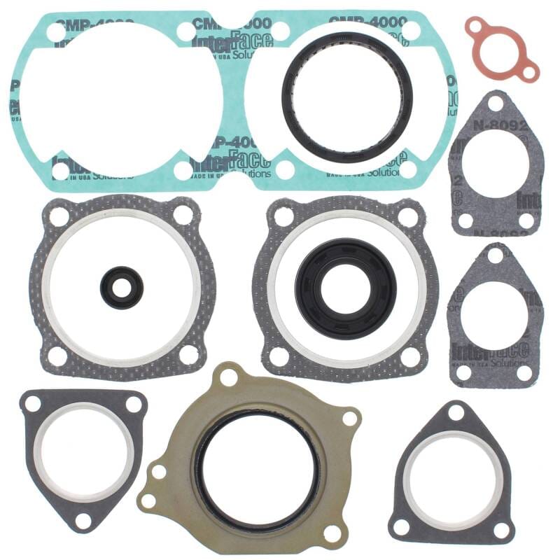 Vertex Pistons — Vertex Gaskets 1992 Yamaha Enticer ET340TR Complete Gasket Kit w/ Oil Seals