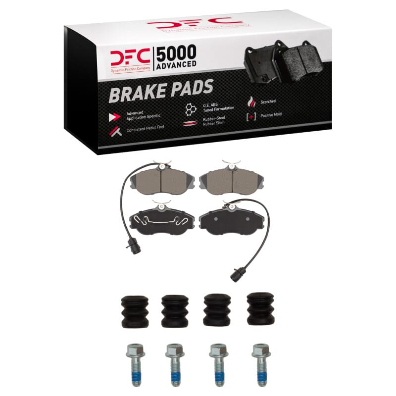 DFC — DFC 90-97 Audi V8 Quattro Front 5000 Advanced Semi Metallic Brake Pads and Hardware Kit
DFC Brake Pad Set