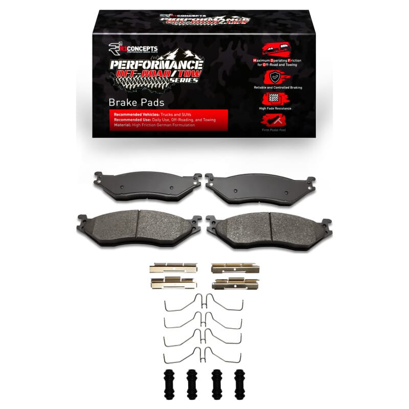 R1 Concepts — R1 2004-2020 Coachmen Aurora Front/Rear Performance Off-Road/Tow Brake Pads & Hardware Kit
R1 Performance Off-R