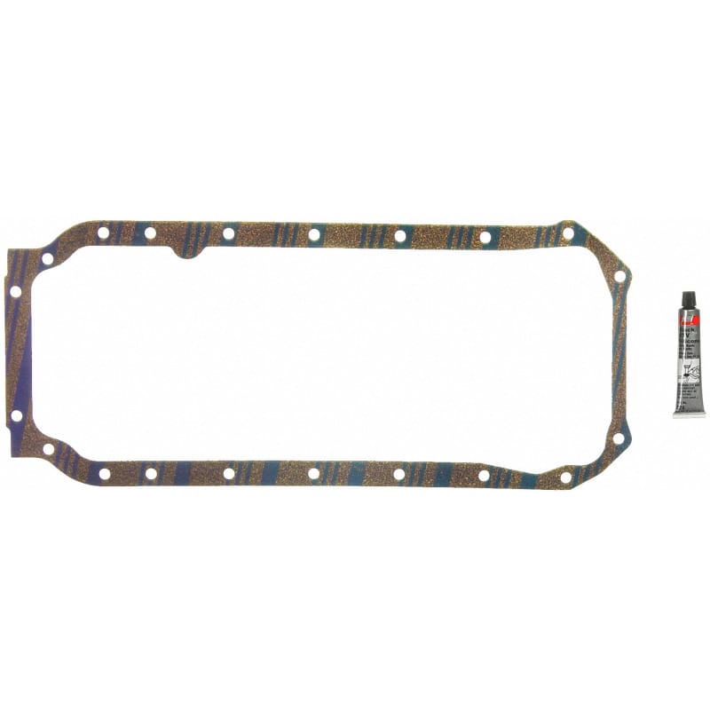 Fel-Pro — Fel-Pro Cadillac DeVille OS 30525 C Engine Oil Pan Gasket Set Blue Stripe cork-rubber