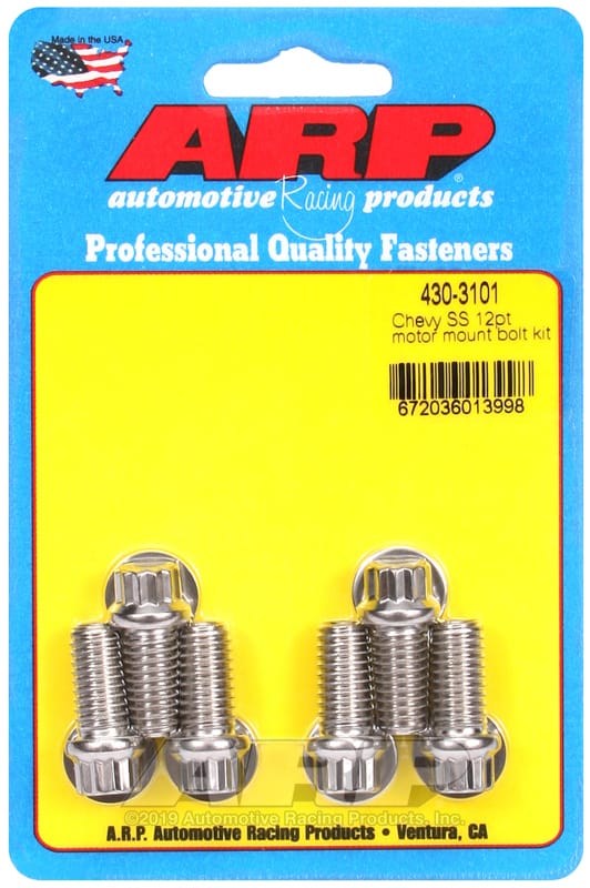 ARP — ARP Chevy SS 12pt Motor Mount Bolt Kit