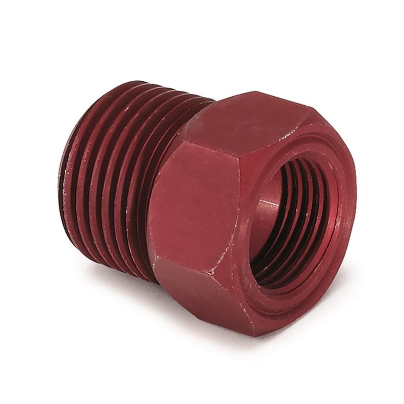 AutoMeter — AutoMeter Fitting Adapter 1/2in. NPT Male Aluminum Red For Mech. Temp. Gauge
1/2 NPT ALU TEMP FIT