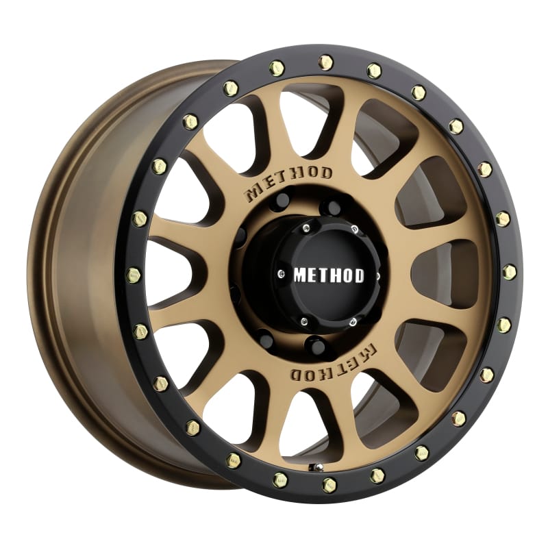 Method Wheels — Method MR305 NV 20x10 -18mm Offset 8x6.5 130.81mm CB Method Bronze/Black Street Loc Wheel