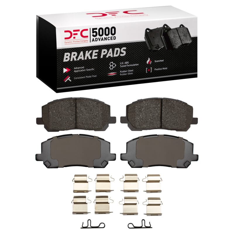DFC — DFC 01-07 Toyota Highlander Front 5000 Advanced Ceramic Brake Pads and Hardware Kit
DFC Brake Pad Set