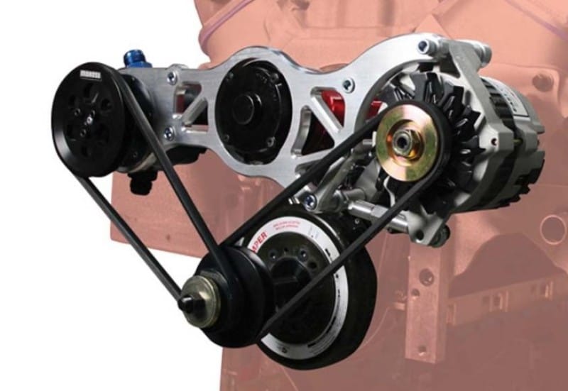 Moroso — Moroso Chevrolet Big Block Alternator & Vacuum Pump Mount - CSR Water Pump - 130mm Alternator