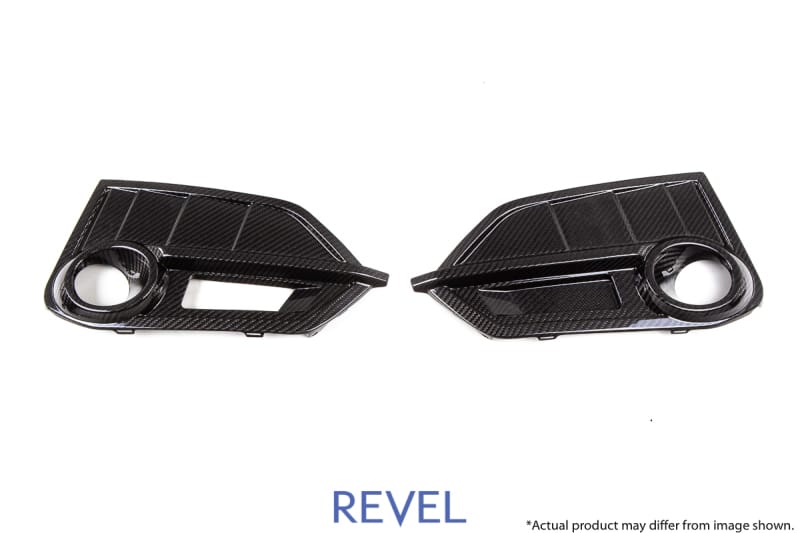 Revel — Revel GT Dry Carbon Front Fog Light Covers (Left & Right) 17-18 Honda Civic Type-R - 2 Pieces